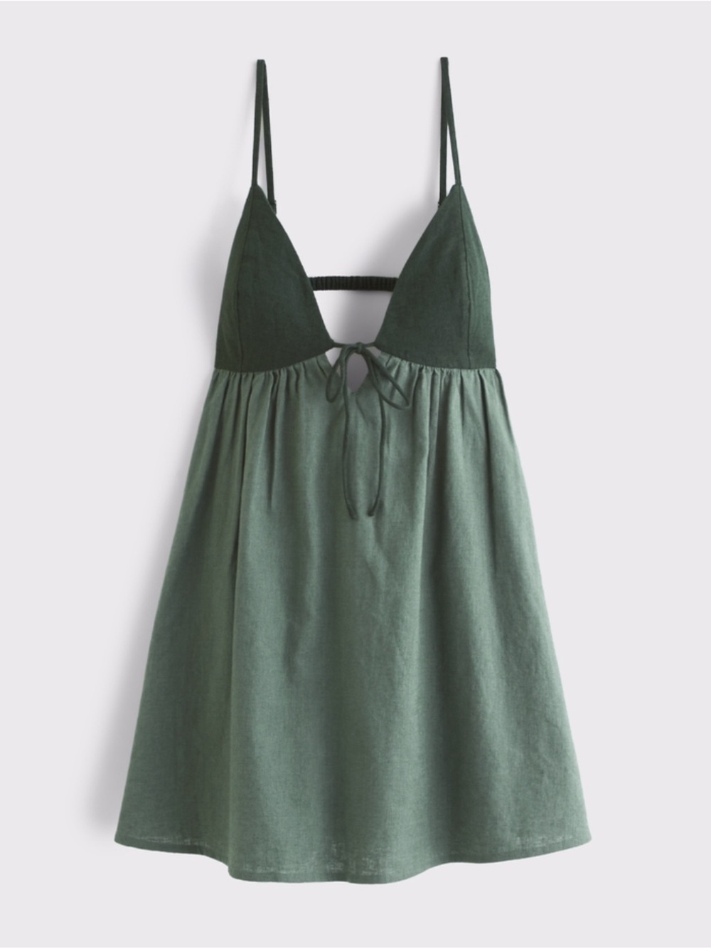 Abercrombie & Fitch Linen-Blend Green Mini Skort (Xl Tall)